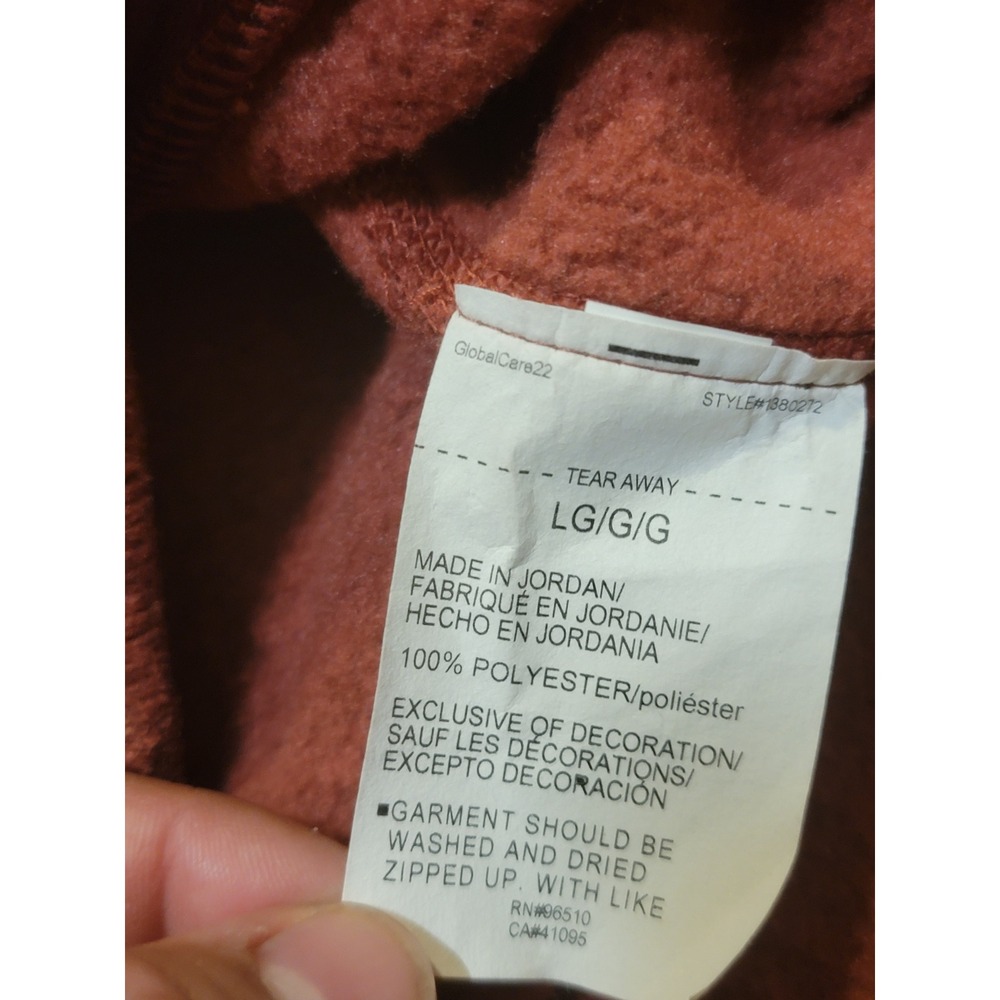 Under Armour‎ Mens Vest Large LG Full Zip Sleeveless Jacket Maroon Fleece Top - Picture 4 of 7